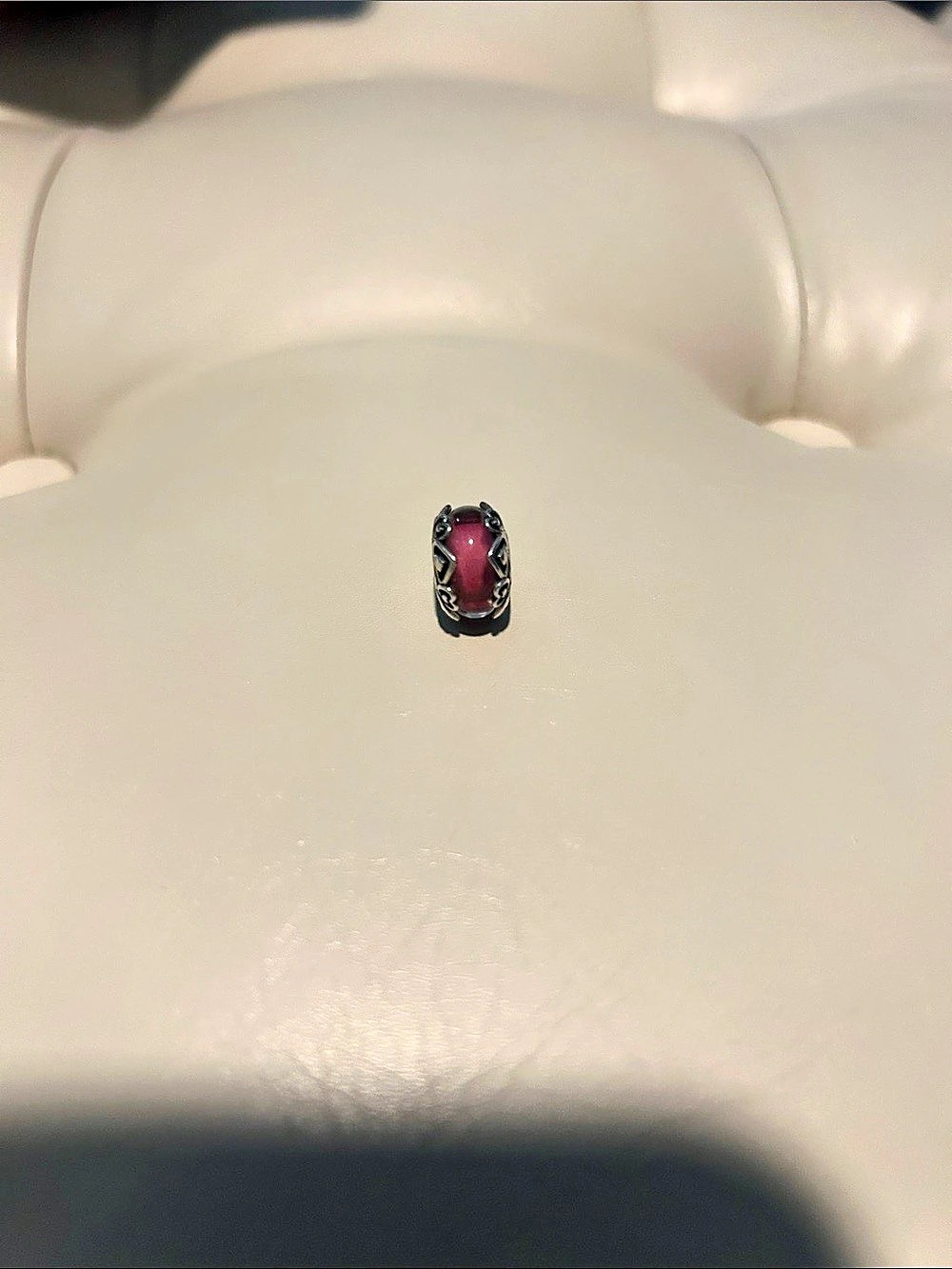Retired Pandora purple zen enamel charm